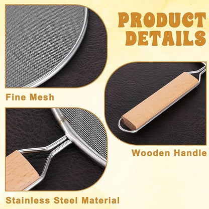 1PCS Splatter Screen for Frying Pan, 8Inch Stainless Steel Splatter Guard for - Image 3