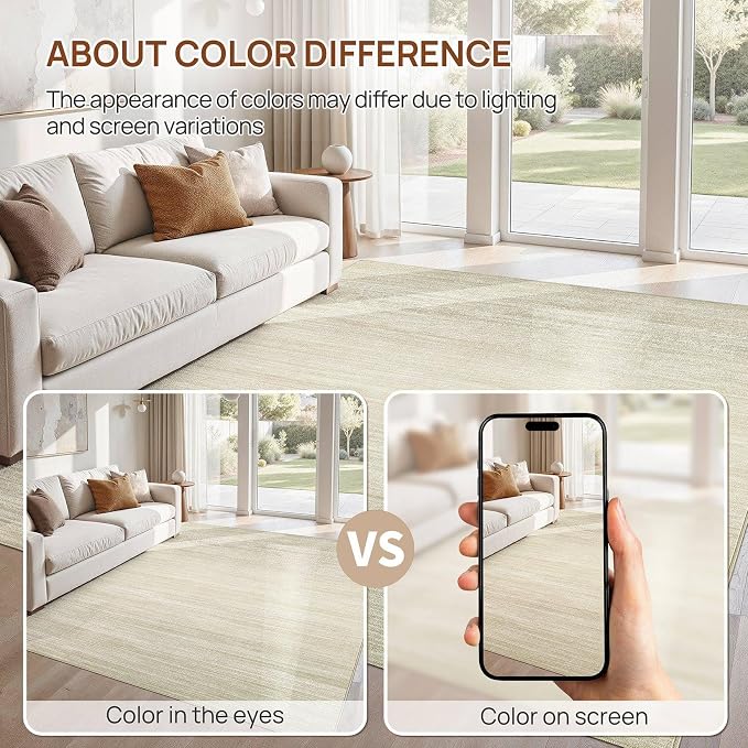 UERMEI 10x12 Washable Area Rug - Image 8