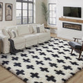PureCozy Black and White Rug 5x7 by PureCozy