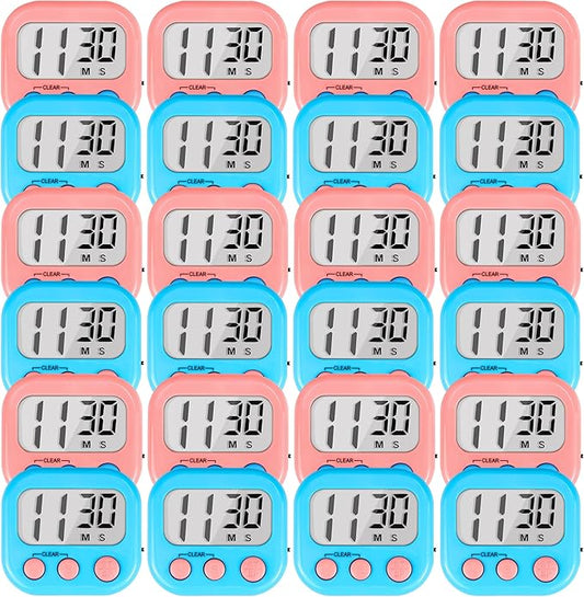 Timer for Kids Teachers Digital Kitchen Timers for Cooking Large Magnetic by AOUCE