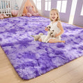 AROGAN Soft Rainbow Area Rugs for Girls Room 4x6 Feet, Fluffy Girls Bedroom Rugs by AROGANAREARUG
