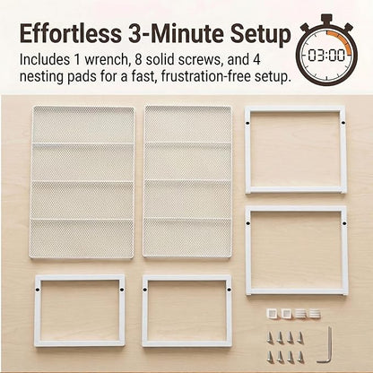 Set of 2 Cabinet Organizers 16.1''W 44 LBS Load Capacity Heavy Duty Kitchen - Image 7