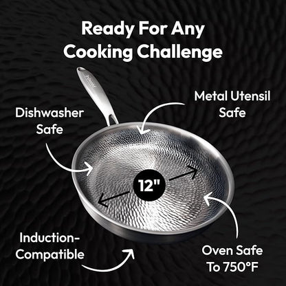 Plateful Titanium Pan For Cooking 12" - Image 5