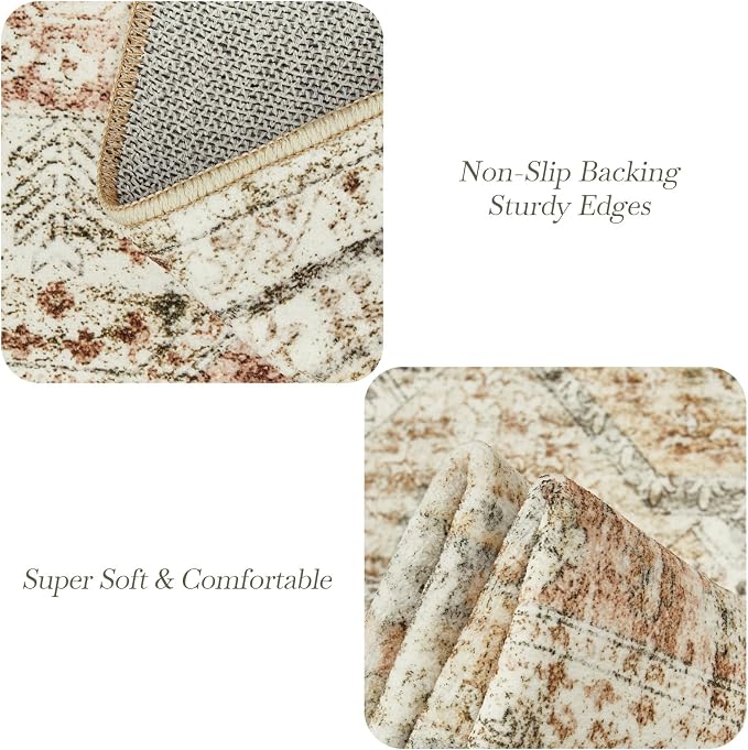 Soalmost 6x9 Area Rug for Living Room Washable 6x9 Non-Slip Modern Rugs for - Image 6