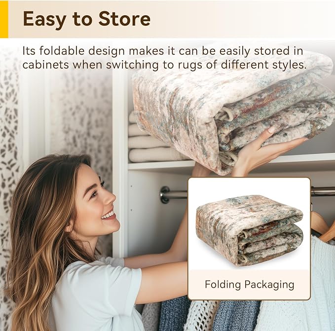 RELEANY Washable Area Rugs 6'x9' Non-Slip Modern Abstract Soft - Image 9