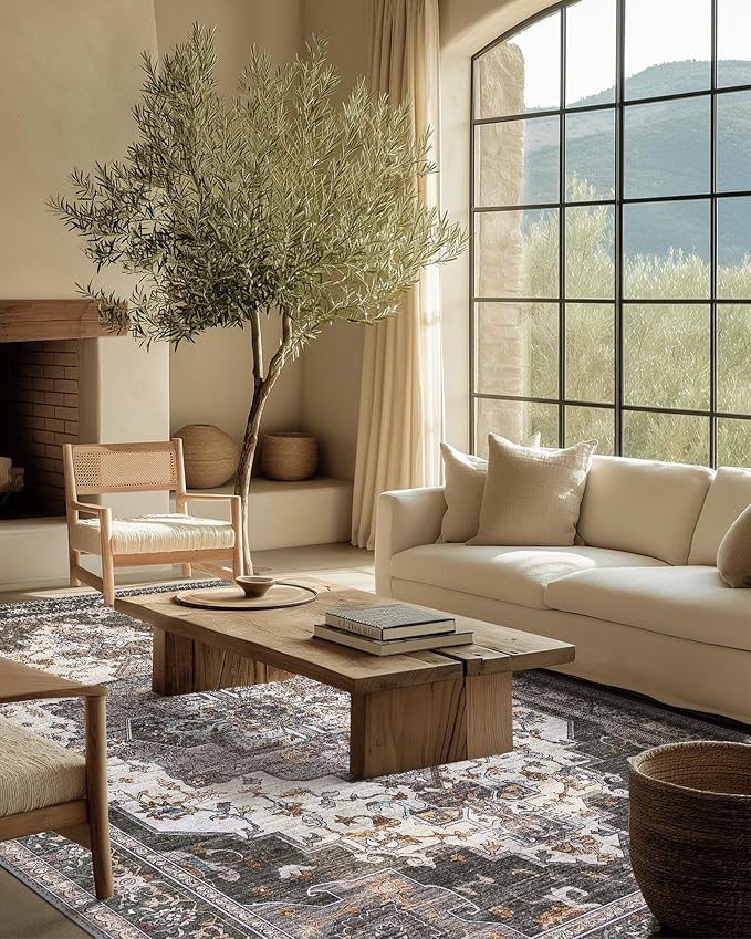 BEIMO Area Rugs 8x10 for Living Room Bedroom, Modern Vintage Machine Washable - Image 3
