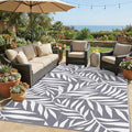 Smiry Outdoor Rug 6x9 ft, Waterproof Reversible Plastic Straw Rugs, Outdoor by Smiry