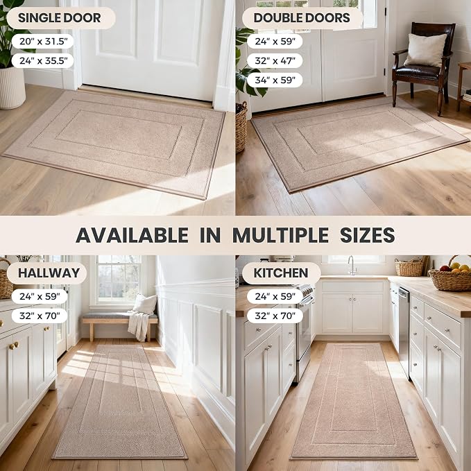 PURRUGS Dirt Trapping Door Mat 24" x 35.5", Non-Slip/Skid Machine Washable - Image 9