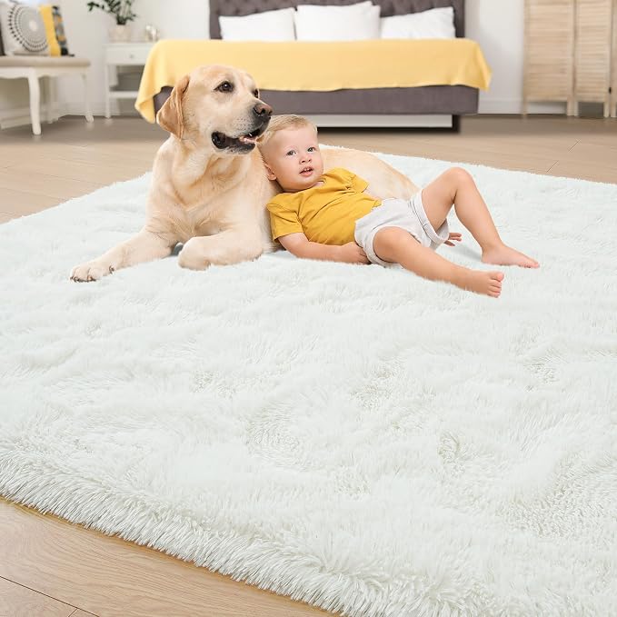 Tepook Super Soft Fluffy Rugs for Living Room, Area Rugs 8x10 for Bedroom - Image 4