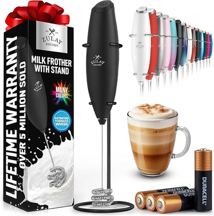 Zulay Kitchen Patented Tornado Triple Whisk Milk Frother by ZulayKitchen