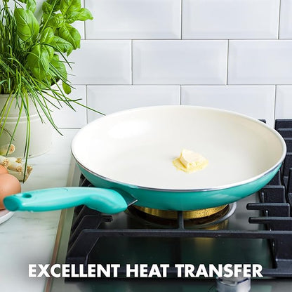 GreenPan Rio Healthy Ceramic Nonstick 10" Frying Pan Skillet, Dishwasher Safe - Image 4