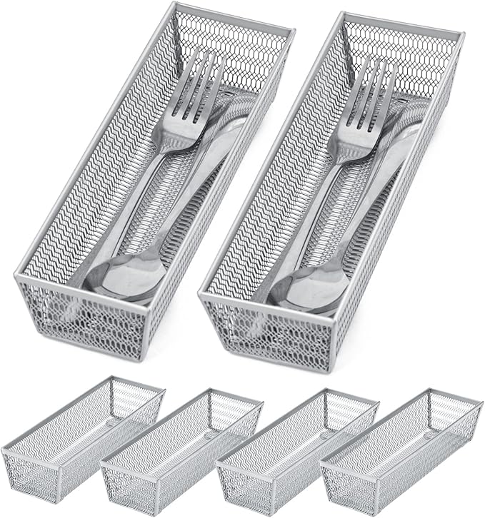 Neudeco Silverware Organizer, Mesh Drawer Organizer - Image 4