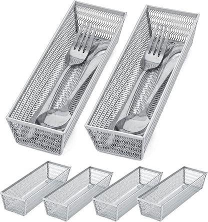 Neudeco Silverware Organizer, Mesh Drawer Organizer - Image 4