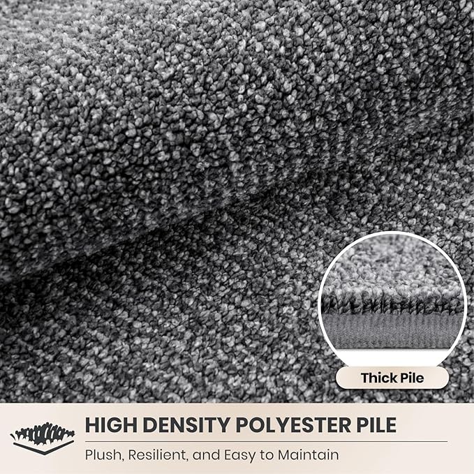 PURRUGS Dirt Trapping Door Mat Half Round 32" x 47", Non-Slip Machine Washable - Image 4