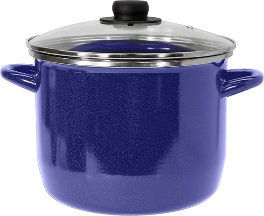 EKCO EOS 8-Quarts Alloy Steel Speckled Stockpot by Ekco