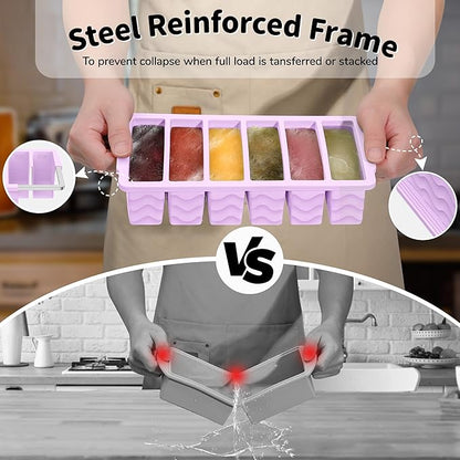 2-Pack Silicone Freezer Trays - Image 3