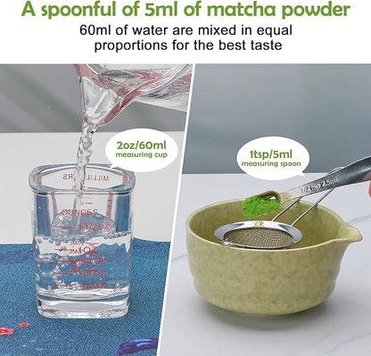Matcha Whisk Set, Matcha Kit, Whisk Made from 100% Natural Bamboo, 11-component - Image 4
