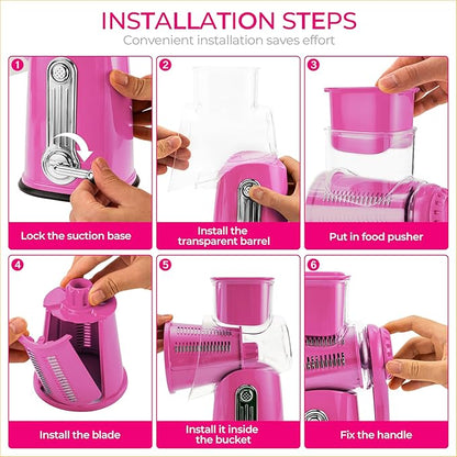 SUSTEAS Rotary Cheese Grater - Image 6