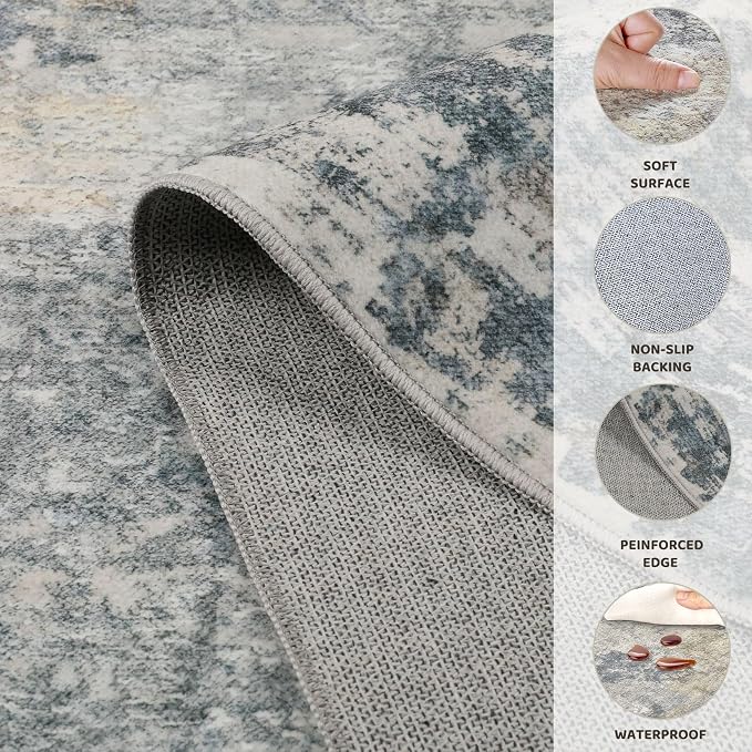 UERMEI 5ft Round Area Rug Living Room Rugs - Image 7