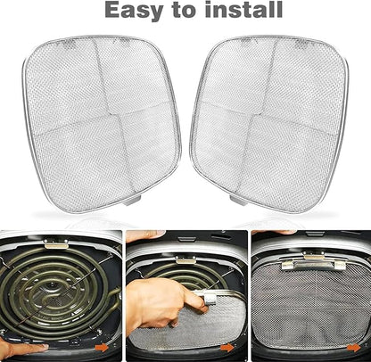 2 Pack Replacement Stainless Steel Splatter Shield - Image 6