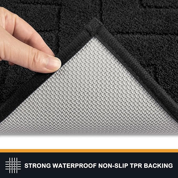 PURRUGS Dirt Trapping Door Mat 32" x 70", Non-Slip Machine Washable Entry Rug - Image 4