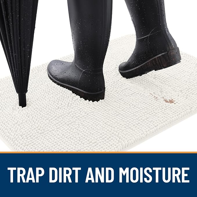 OLANLY Dog Door Mat for Muddy Paws 34x21, Absorbs Moisture and Dirt, Absorbent - Image 2