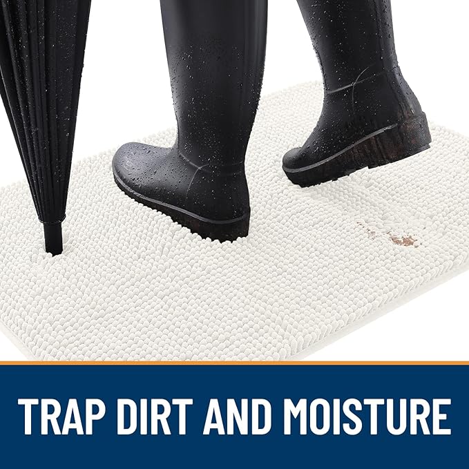 OLANLY Dog Door Mat for Muddy Paws 24x16, Absorbs Moisture and Dirt, Absorbent - Image 2