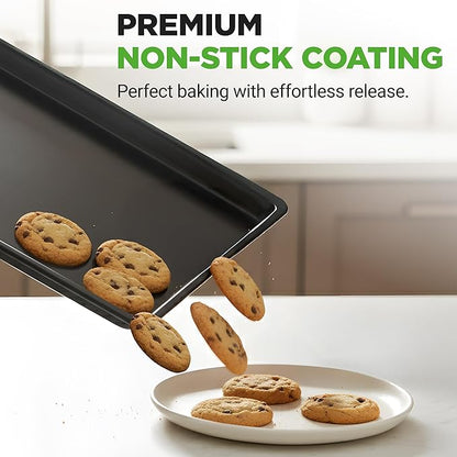 NutriChef Nonstick XL Cookie Sheet Baking Pan - Image 6