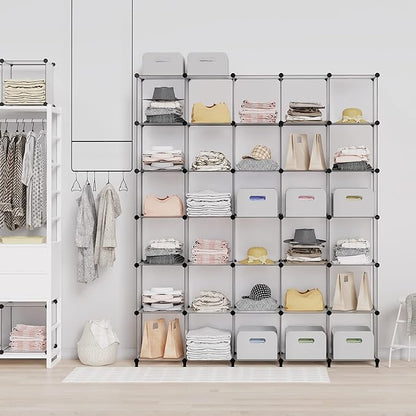 HOMIDEC Closet Organizers and Storage, 9 Cube Storage Organizer, Portable - Image 2