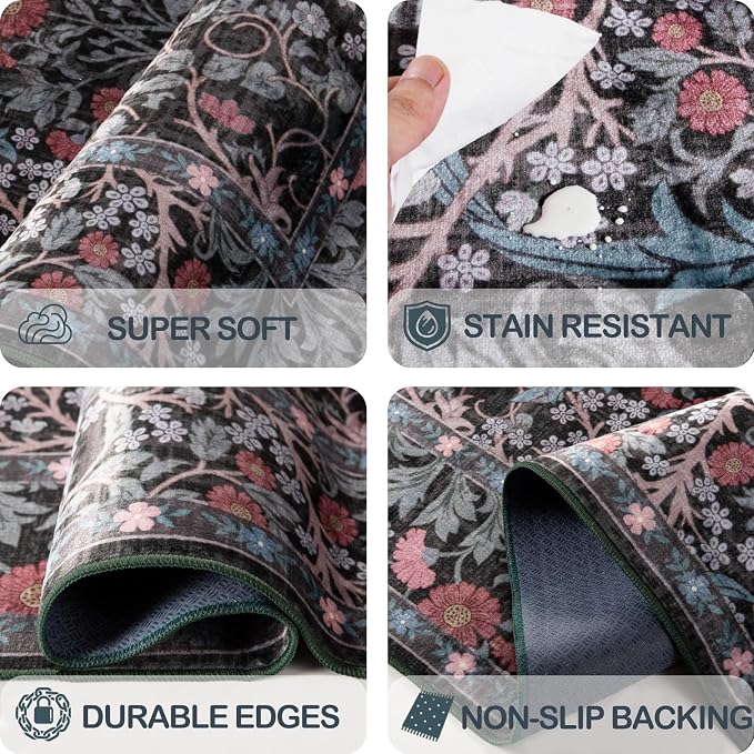 Washable 2'6" x 10' Runners for Hallways, Non Slip Long Floor Runner for Kitchen - Image 5