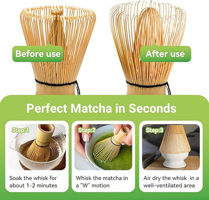 Bamboo Matcha Whisk 80/100/120 Prong, Traditional Japanese Chasen Matcha - Image 5