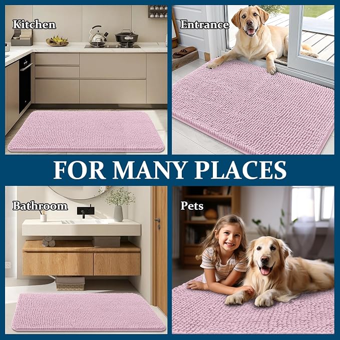 OLANLY Dog Door Mat for Muddy Paws 44x32, Absorbs Moisture and Dirt, Absorbent - Image 8