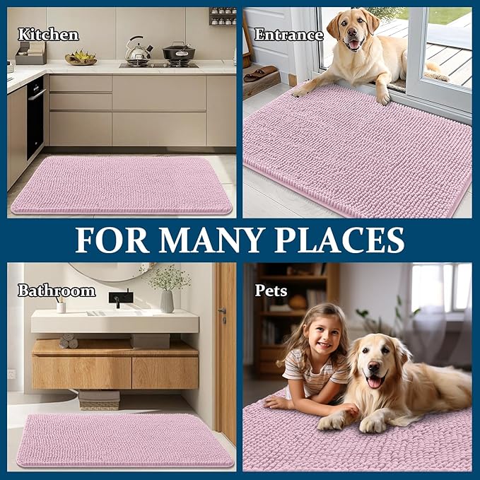 OLANLY Dog Door Mat for Muddy Paws 70x24, Absorbs Moisture and Dirt, Absorbent - Image 8