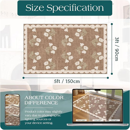 3x5 Floral Entry Rug - Image 2