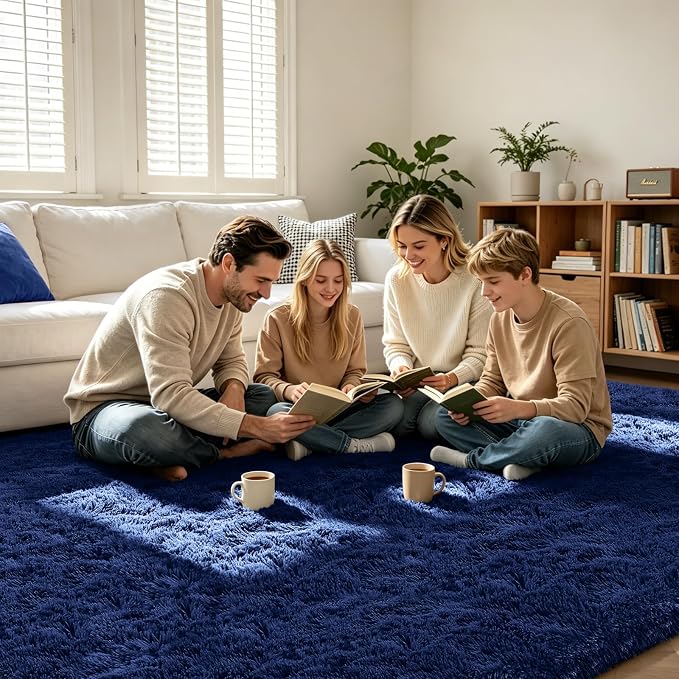 Shag Area Rugs for Living Room Bedroom, Large Ultra Soft Fluffy Area Rugs for - Image 4