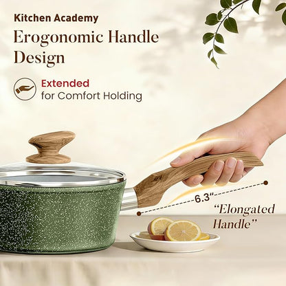 Kitchen Academy Non Toxic Pots and Pans Set Non Stick - Image 4