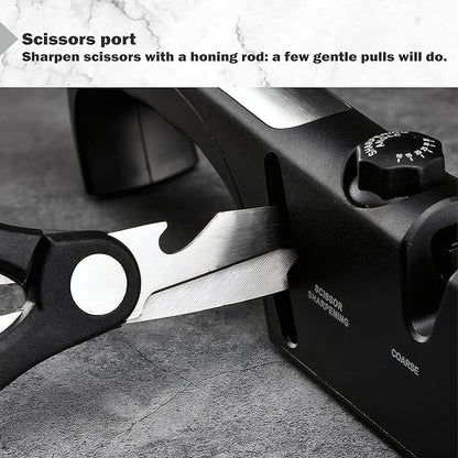 5-Angle Adjustable 10-35 Degree Professional 4-Stage Knife Sharpener, - Image 5