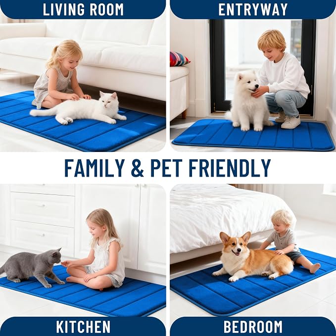 OLANLY Memory Foam Bath Mat 36x24, Super Soft Absorbent Bathroom Rugs, Quick Dry - Image 9