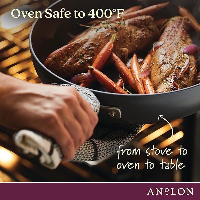 Anolon Advanced Home Hard Anodized Nonstick Wide Stockpot - Image 4