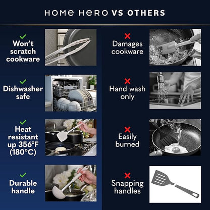 Home Hero Silicone Kitchen Utensils Set - Image 8
