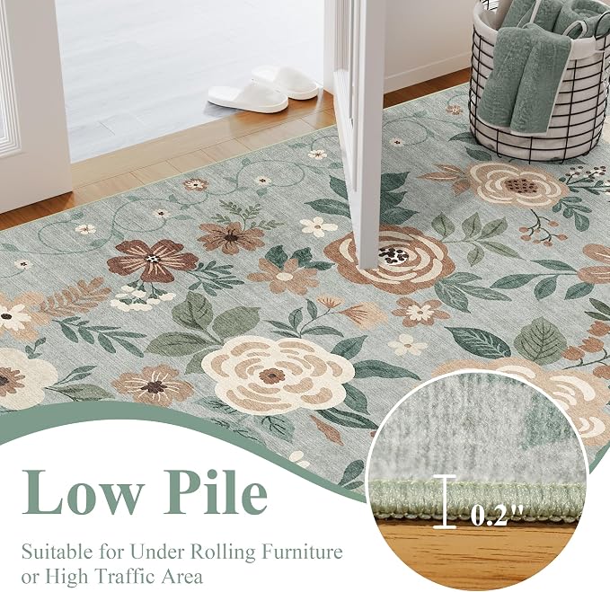 DUKINO 2x6 Runner Rug for Hallway, Washable Kitchen Runner Rug - Image 8