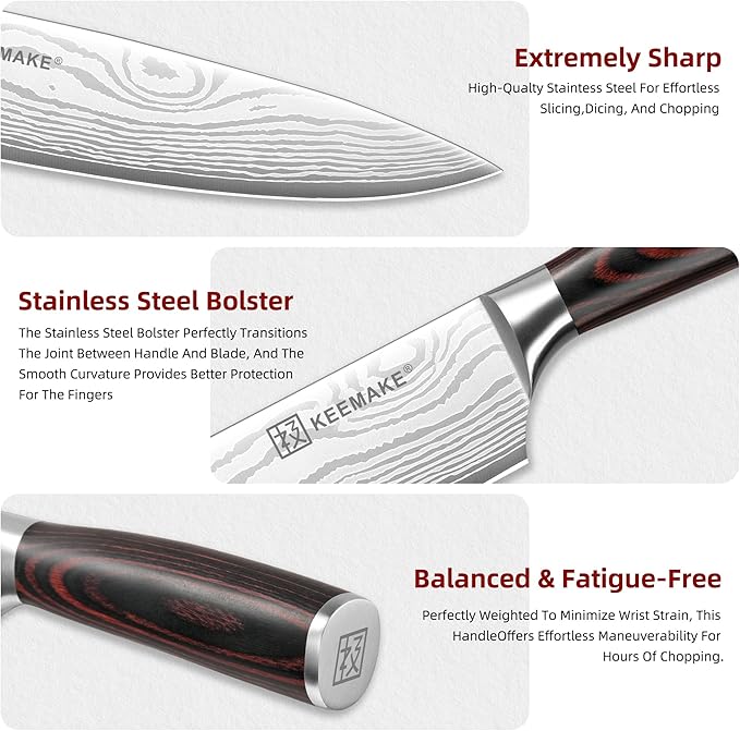 KEEMAKE 14-Piece Knife Set - Image 4