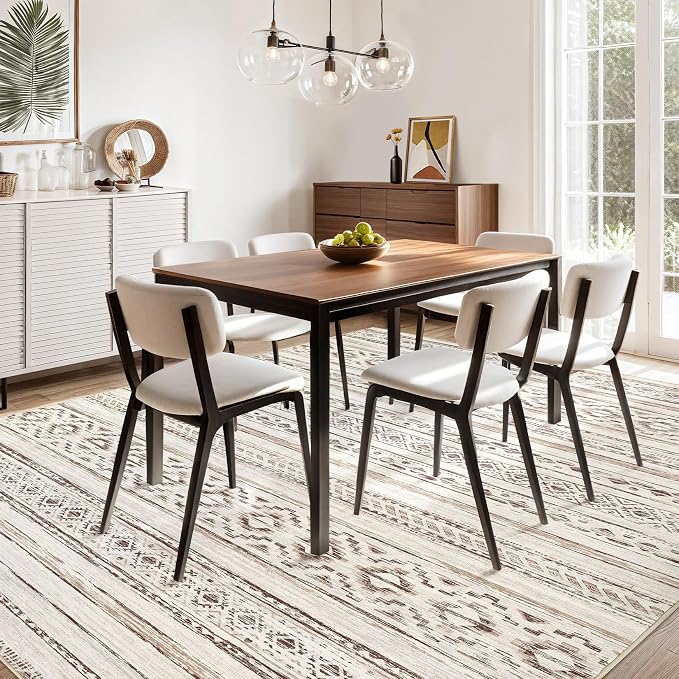 cotiled 10x14 Area Rugs Living Room Rug: Washable Boho Rugs - Image 8