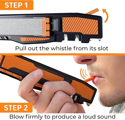 Orange Ninja Pocket Field Knife Sharpener – 8-in-1 Camping & Hunting EDC Knife - Image 8
