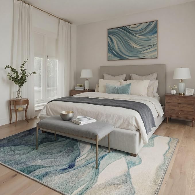 BEIMO Area Rugs 10x14 for Living Room Bedroom, Modern Abstract Machine Washable - Image 2