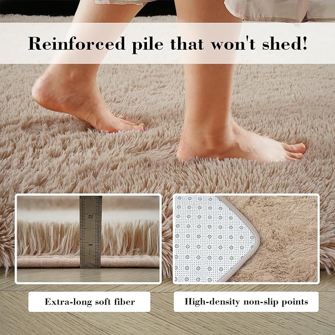 Soft Runner Rugs for Bedroom, Bedside Rug for Living Room Bedroom Room Home - Image 6