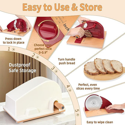 CAWIU Upgraded Manual Bread Slicer - Image 5