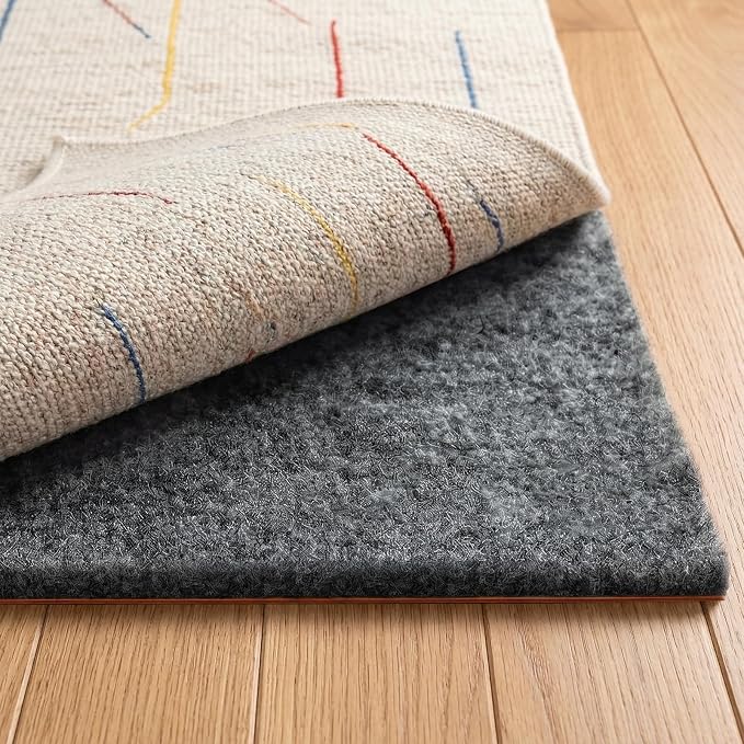 Rug Pad 8 x 10 Ft Non-Slip, Felt and Natural Rubber Backing, 1/4" Thick - Image 8