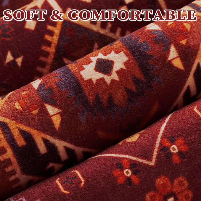 SERISSA 9x12 Area Rugs for Living Room, Large Washable Non-Slip Boho Rug - Image 6