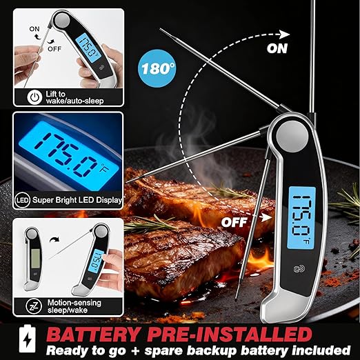 Meat Thermometer Digital Waterproof Instant Read Thermometer - Image 3